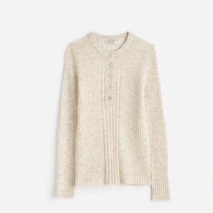 Madewell Ribbed Cream Sweater